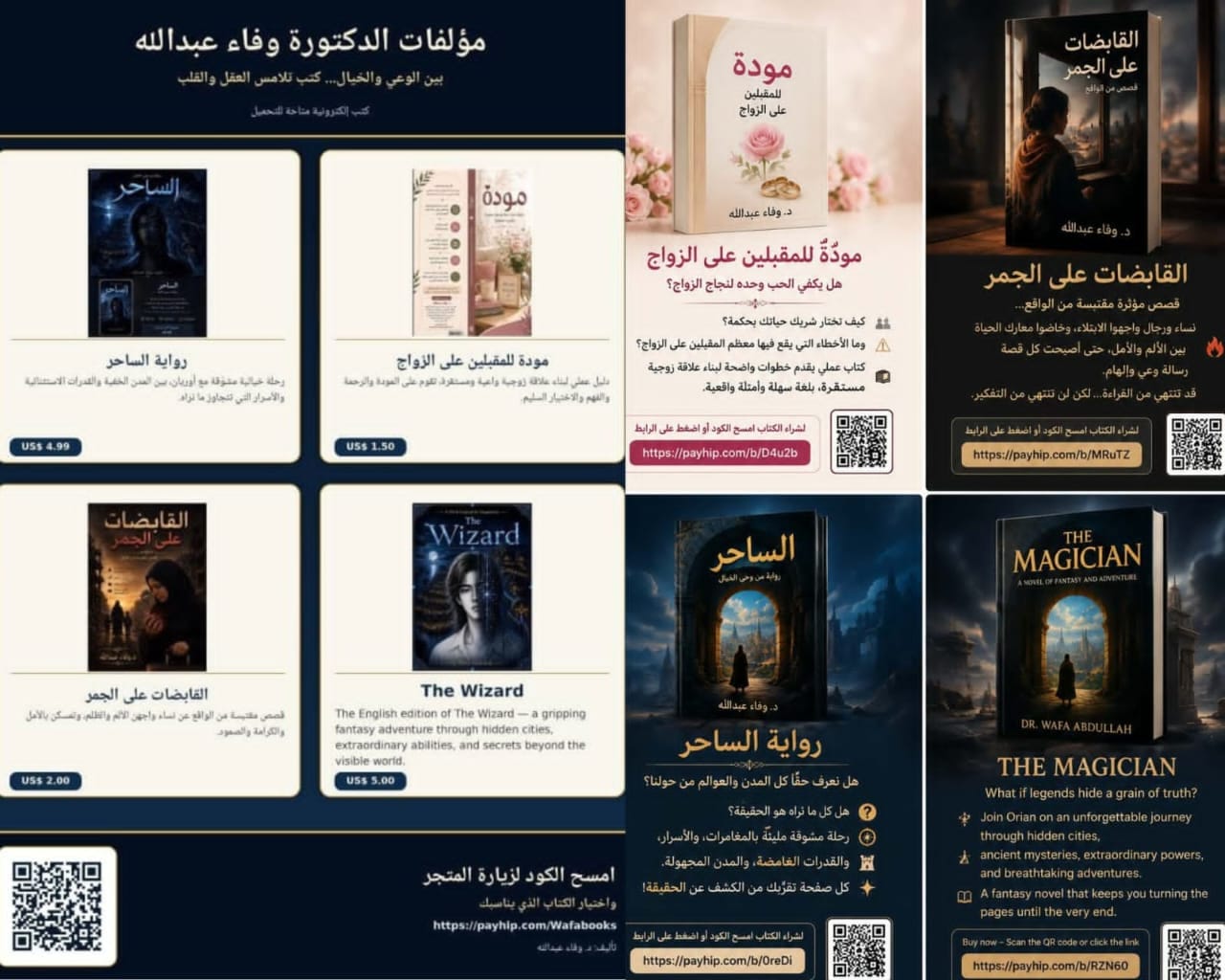 مؤلفات إلكترونية جديدة للدكتورة وفاء عبدالله تجمع بين الأدب والواقع والإرشاد الأسري